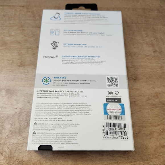 Speck Presidio2 Grip Magsafe Case For Apple iPhone 14 Plus/15 Plus Black - Picture 2 of 7